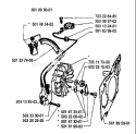 Page J Diagram and Parts List for 3120 1994-06 Husqvarna Chainsaw