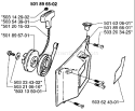 Page M Diagram and Parts List for 3120 1996-01 Husqvarna Chainsaw