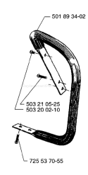 Page G Diagram and Parts List for 3120 1996-01 Husqvarna Chainsaw