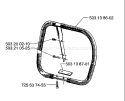 Page H Diagram and Parts List for 3120 1996-01 Husqvarna Chainsaw