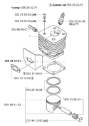 Page M Diagram and Parts List for 3120K 3120 K 2001-06 Husqvarna Concrete Saw