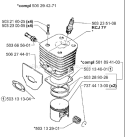 Page K Diagram and Parts List for 3120K 3120 K 2000-02 Husqvarna Concrete Saw