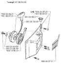 Page L Diagram and Parts List for 3120K 3120 K 2000-02 Husqvarna Concrete Saw