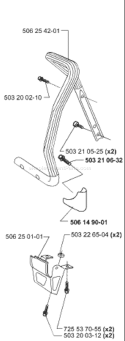 Page H Diagram and Parts List for 3120K 3120 K 2000-02 Husqvarna Concrete Saw