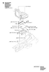 Accessories Diagram and Parts List for PF21AWD (965095101)(2007-03) Husqvarna Lawn Tractor