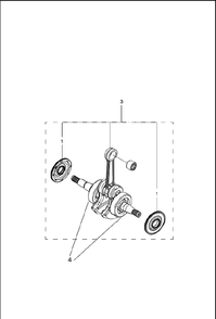 Crankshaft Diagram and Parts List for 120MARKII (967861901)(20181800001-Current) Husqvarna Chainsaw