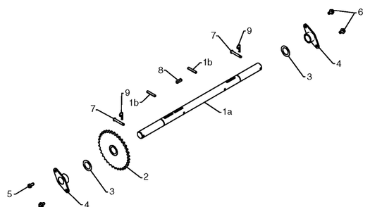 Chassis Engine Pulleys 3 Diagram and Parts List for ST2109E (96191004005)(2012-06) Husqvarna Snow Blower