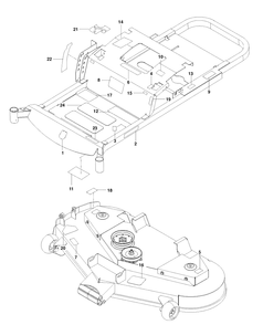 Decals 2 Diagram and Parts List for RZ4824TFBF (96700380302)(2015-05) Husqvarna Lawn Mower