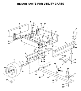 Product Complete Diagram and Parts List for DC100 (45-01011)(1998-09) Husqvarna Lawn Tractor Accessories