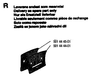 Accessories Diagram and Parts List for 268 19933600001-19970100000 Husqvarna Chainsaw