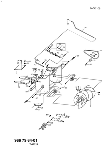 Auger Housing And Impeller Diagram and Parts List for 966796401 2012 Husqvarna Snow Blower