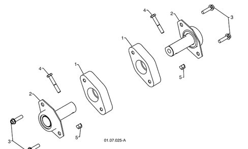 Auger Housing / Impeller Assembly 2 Diagram and Parts List for 1827SB (961930047)(2009-07) Husqvarna Snow Blower