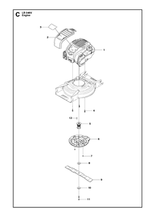 Part Location Diagram of 588878601 Husqvarna Shroud