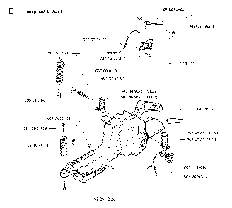 Fuel Tank Diagram and Parts List for 394XPEPA 19980900001-Current Husqvarna Chainsaw