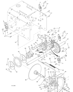 Drive Diagram and Parts List for 924SBE (96193002202)(2007-10) Husqvarna Snow Blower