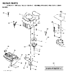 Engine Diagram and Parts List for GTH2548B (954572004)(2004-02) Husqvarna Lawn Tractor