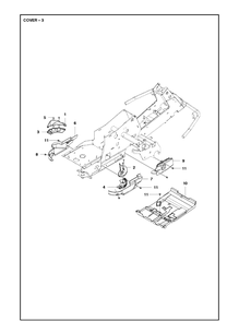 Cover Diagram and Parts List for R320 AWD Husqvarna Lawn Mower