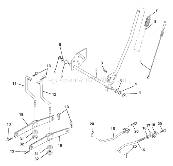 Page G Diagram and Parts List for LTH2042C (954571953) (2004-03) Husqvarna Lawn Tractor
