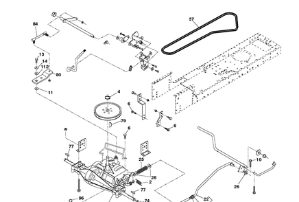 Transmission Diagram and Parts List for 590754901 2017-03 Husqvarna Engine