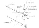 Shaft  Handle Diagram and Parts List for 322L 1999-03 Husqvarna Trimmer