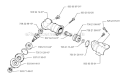 Bevel Gear Diagram and Parts List for 322L 1999-03 Husqvarna Trimmer