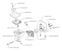 Carburetor  Air Filter Diagram and Parts List for 322L 1999-03 Husqvarna Trimmer