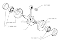 Crankshaft Diagram and Parts List for 322L 1999-03 Husqvarna Trimmer