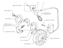 Ignition System  Clutch Diagram and Parts List for 322R 1999-03 Husqvarna Brush Cutter