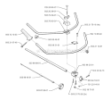 Shaft  Handle Diagram and Parts List for 322R 1999-03 Husqvarna Brush Cutter