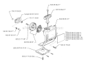 Starter Diagram and Parts List for 322R 1999-03 Husqvarna Brush Cutter