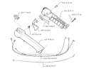 Throttle Controls Diagram and Parts List for 322R 1999-03 Husqvarna Brush Cutter