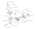 Carburetor  Air Filter Diagram and Parts List for 322R 1999-03 Husqvarna Brush Cutter
