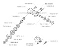 Bevel Gear Diagram and Parts List for 322R 2000-05 Husqvarna Brush Cutter