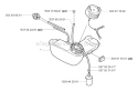 Fuel Tank Diagram and Parts List for 322R 2001-02 Husqvarna Brush Cutter