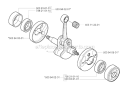 Crankshaft Diagram and Parts List for 322R 2001-02 Husqvarna Brush Cutter