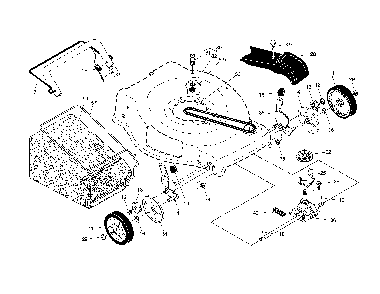 Drive control/gear case/wheels Diagram and Parts List for HU550FH-96143009605  Husqvarna Lawn Mower