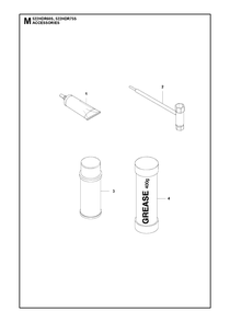 Accessories Diagram and Parts List for 522HDR 60-75 S Husqvarna Hedge Trimmer