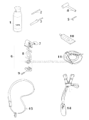 Accessories Diagram and Parts List for 323L  Husqvarna Hedge Trimmer