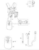 Harness Diagram and Parts List for 323L  Husqvarna Hedge Trimmer