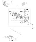 Starter Diagram and Parts List for 323L  Husqvarna Hedge Trimmer