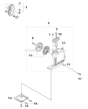Page P Diagram and Parts List for 323L  Husqvarna Hedge Trimmer