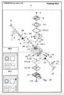 Carburetor Diagram and Parts List for 323L  Husqvarna Hedge Trimmer