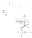 Starter 2 Diagram and Parts List for 323RII 2008-03 Husqvarna Brush Cutter