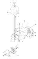 Cover Diagram and Parts List for 323RII 2008-03 Husqvarna Brush Cutter