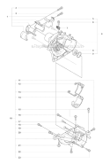 Crankcase Diagram and Parts List for 323RII 2008-03 Husqvarna Brush Cutter