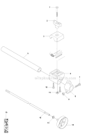 Shaft Diagram and Parts List for 323RII 2009-10 Husqvarna Brush Cutter