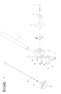 Shaft Diagram and Parts List for 323RII 2012-01 Husqvarna Brush Cutter