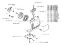 Starter Diagram and Parts List for 323RJ 2002-01 Husqvarna Brush Cutter