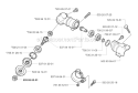 Bevel Gear Diagram and Parts List for 323RJ 2002-01 Husqvarna Brush Cutter