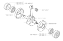 Crankshaft Diagram and Parts List for 323RJ 2002-01 Husqvarna Brush Cutter
